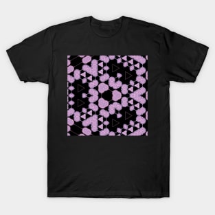 Kaleidoscope of Floating Purple Mandalas T-Shirt